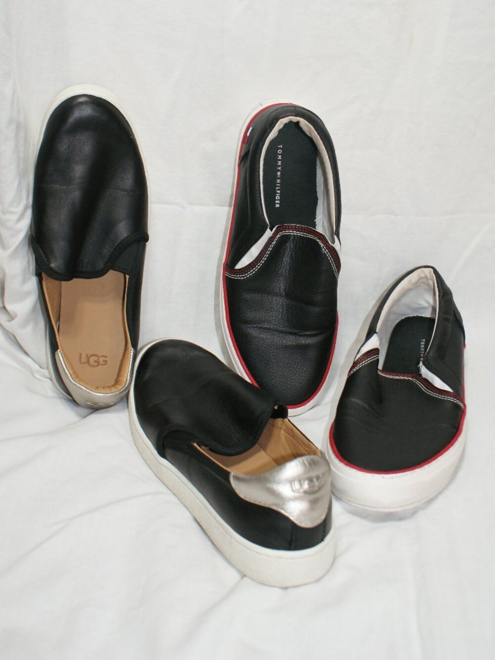 Used Leather Slip-On Shoes - Ugg and Tommy Hilfiger - Size 8